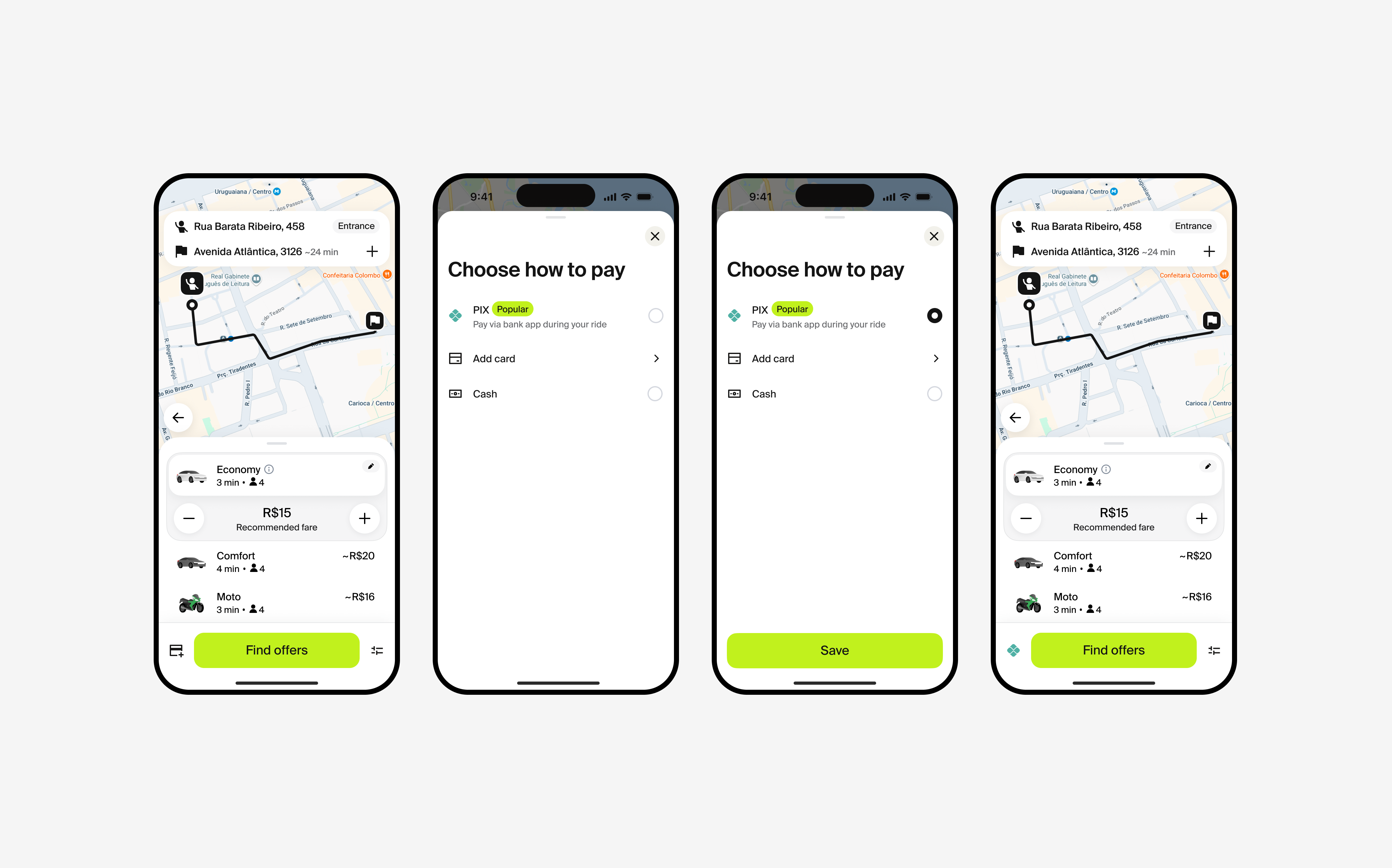 Payment activation and selection