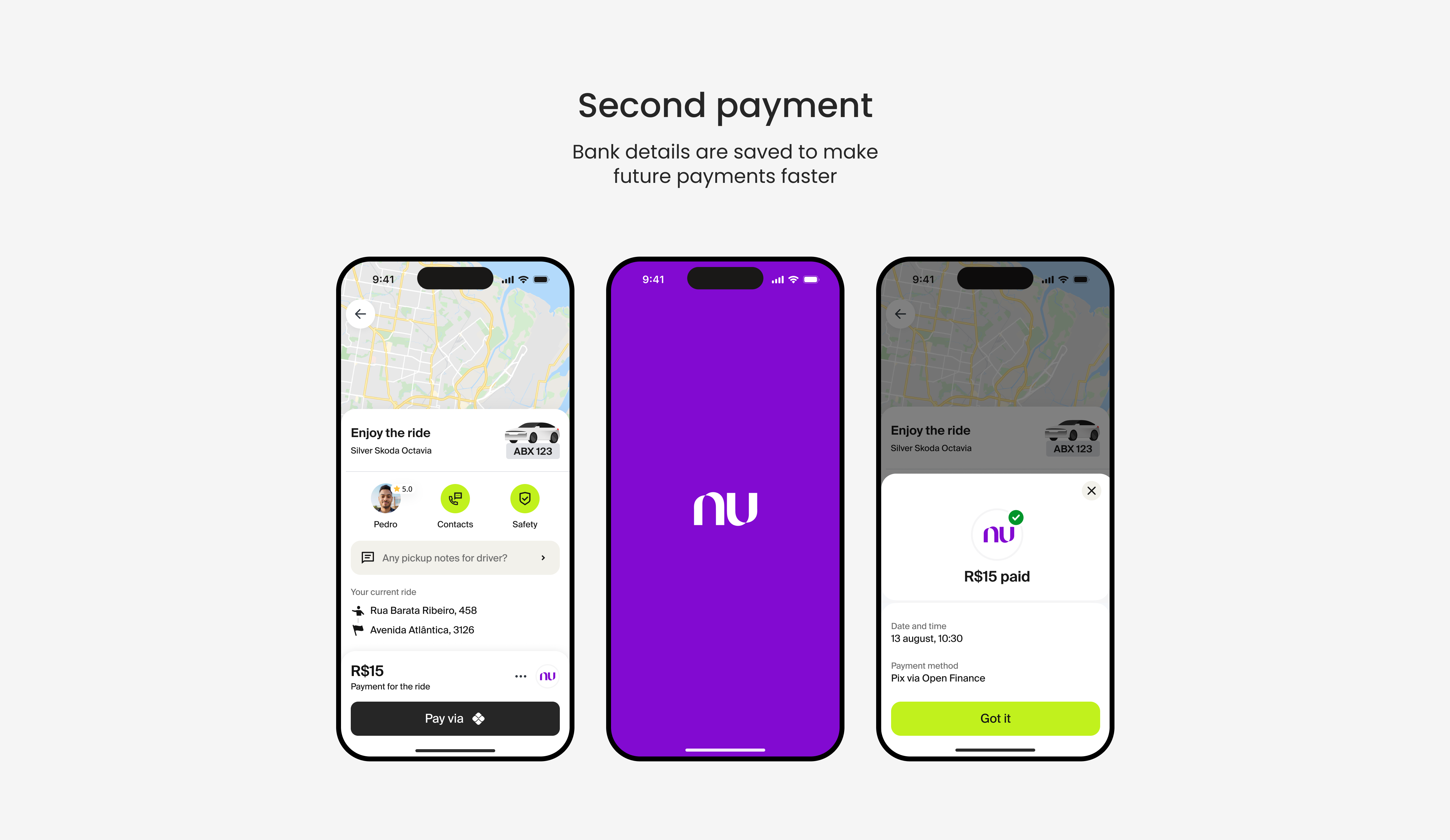Second payment flow