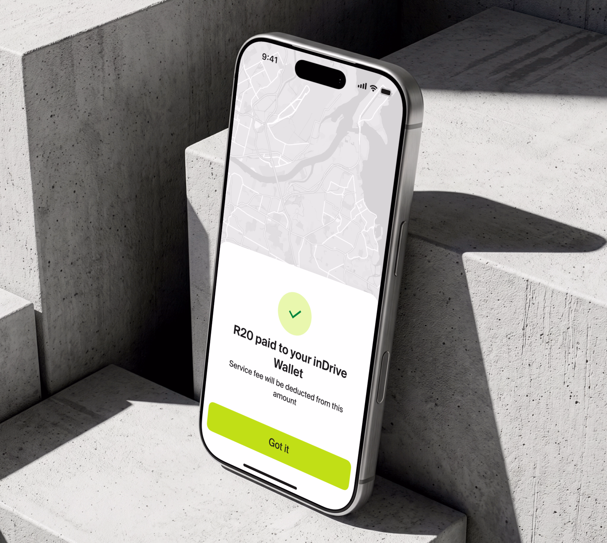 inDrive cashless payments in South Africa