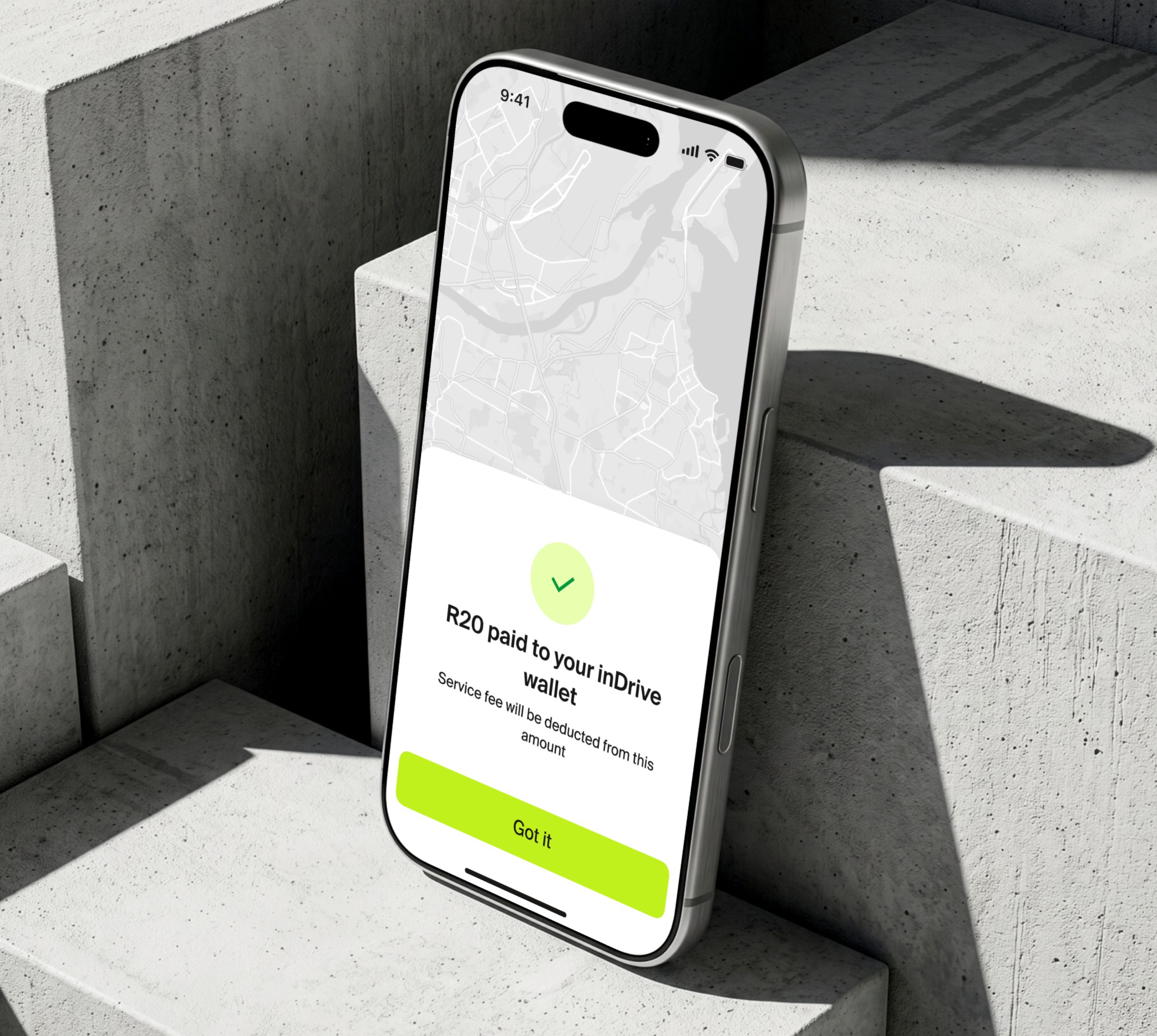 inDrive cashless payments in South Africa